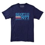 Sparco t-shirt vintage blauw
